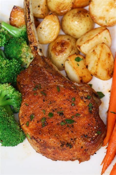 The delicious sticky garlic sauce is a combination of sweet and our recipe was made with 3/4 thick center cut pork loin chops at about 8 ounces each. Baked Boneless Pork Chops | Recipe in 2020 | Pork recipes, Baked pork chops, Cooking whole chicken