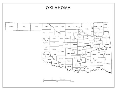 Oklahoma County Map Printable