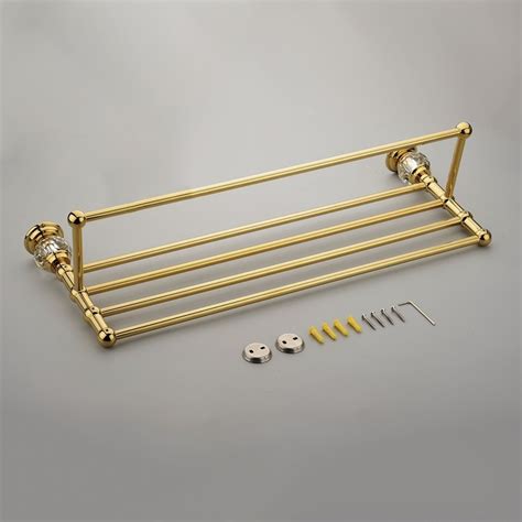 Luxury Charles Luxurious Wall Mounted Gold Towel Rack And Towel Bar