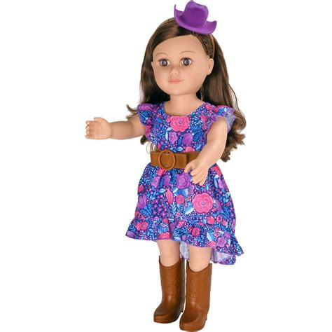 My Life As 18 Poseable Cowgirl Doll Brunette Hair With A Soft Torso