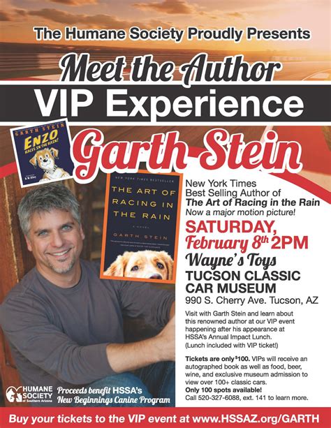 Meet The Author VIP EXPERIENCE With Garth Stein