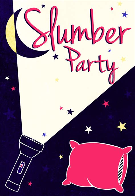 Free Printable Slumber Party Invitation Templates