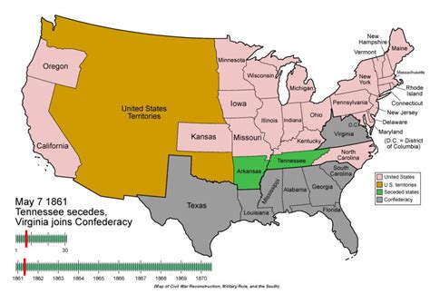 Civil War And Reconstruction American History Maps Libguides At