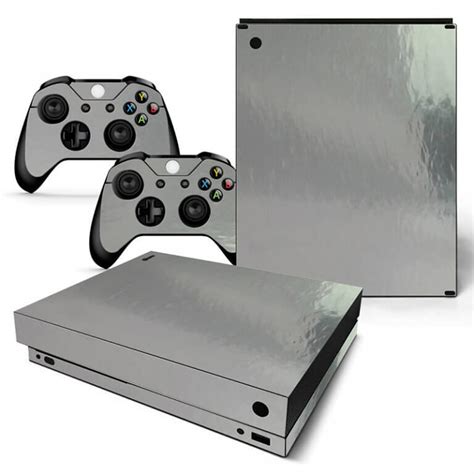Silver Glossy Xbox One X Skin Consolestickersnl