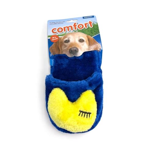 Plush Dog Slipper Toy With Squeaker For Dogs Ooddles