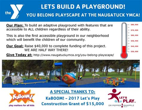 Playground Fundraising Flyer Naugatuck Ymca