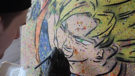 How To Spray Paint Goku Dragonballz Youtube