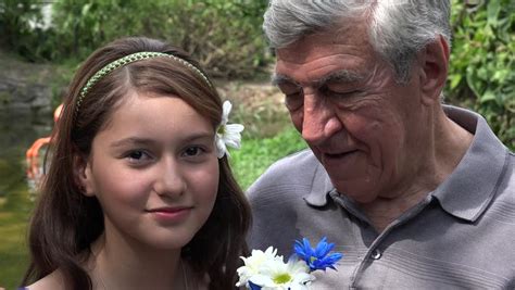 Teen Girl And Grandfather Smiling Stock Footage Video 100
