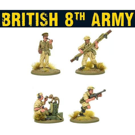 British 8th Army Hq 28mm Wwii Warlord Games Frontline Games
