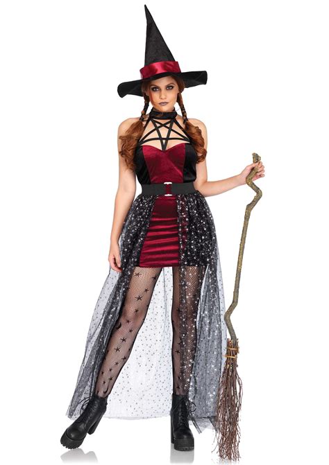 Leg Avenue Womens 3 PC Sexy Witch Halloween Costume Walmart Com