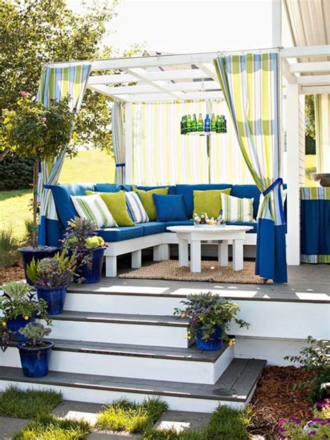 Wrap Around Steps And Blue Pots Outdoor Room Series Converted Sheds
