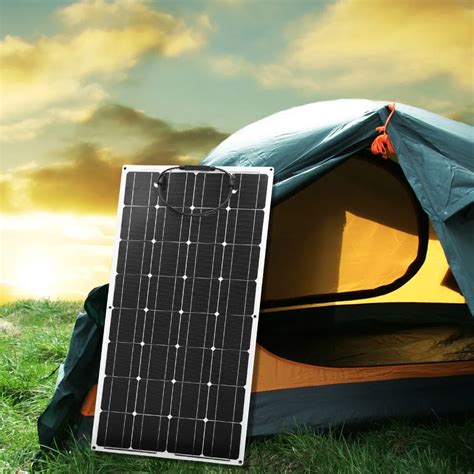 Dokio 12v 100w Monocrystalline Flexible Solar Panel Portable 100w Panel