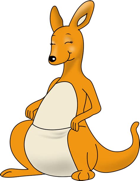 Australia Cartoon Clip Art - Transparent Kangaroo Clipart - Png png image