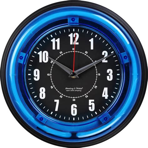 Free Png Modern Wall Clock Png Images Transparent Neon Clock 480x480
