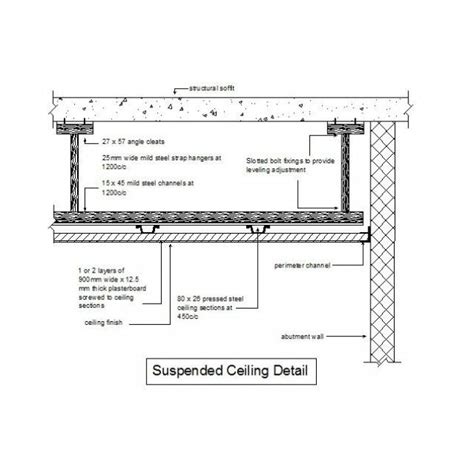 Suspended Ceiling Detail Ceiling Detail Dropped Ceiling Ceiling Plan