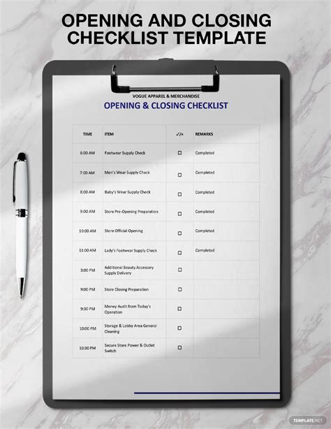 8 Opening And Closing Checklist Template Perfect Temp Vrogue Co