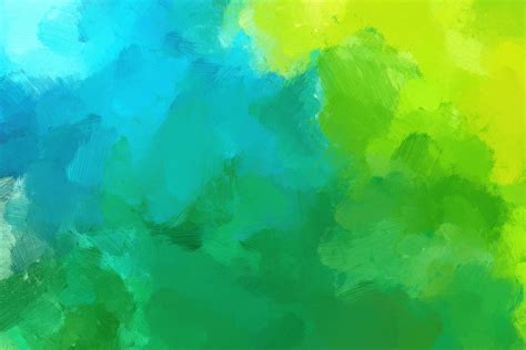 Background Abstract Oil Painting Green Yelow Blue 16675064 Stock Photo