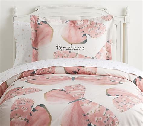 Organic Marigold Butterfly Kids Duvet Cover | Pottery Barn ...