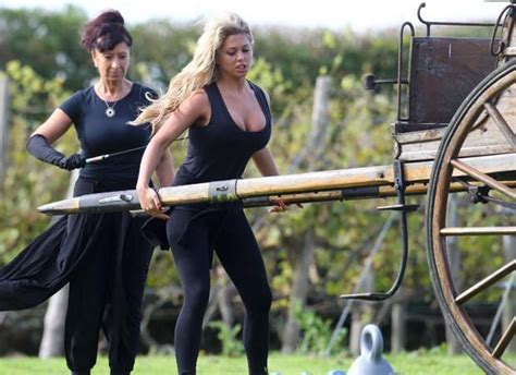 S M Workout Bianca Gascoigne WHIPPED By Dominatrix And Goes Near Nude In Towel Daily Star
