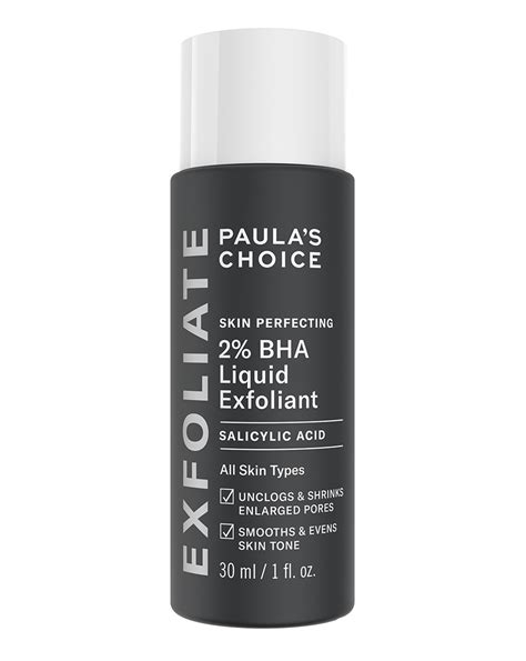 Application the instructions show that paula's choice 2% bha liquid exfoliant should be applied just after your toner, using a cotton pad. PAULA'S CHOICE | Skin Perfecting 2% BHA Liquid Exfoliant ...