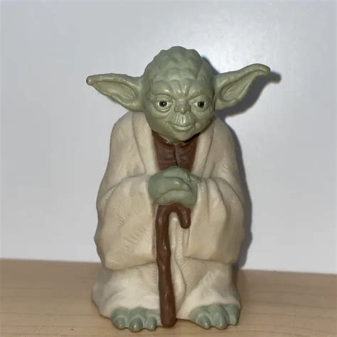 Vintage Star Wars 1996 Applause Yoda 3 Figure Taco Bell Meal Toy 800