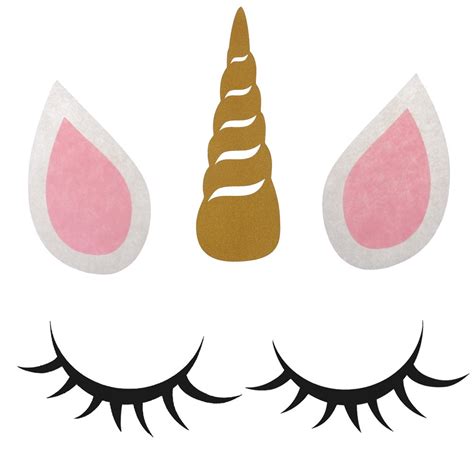Unicorn Horn And Lashes Free Svg Files Scanncut Diy Unicorn Horn Ears
