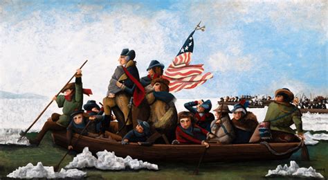 “washington Crossing The Delaware” By Artist Tim Campbell Ink And Join