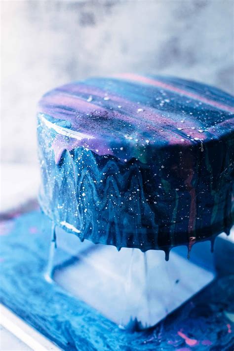 Mirror Glaze Galaxy Cake Recipe Video Also The Crumbs Please