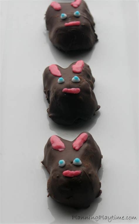 Diy Fudgy Chocolate Bunnies And Easter Eggs Planning Playtime