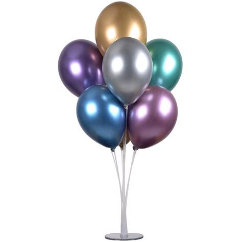 PLASTIC BALLOON TREE STAND 74CM TALL HOLDS 7 BALLOONS BIRTHDAY PARTY DECORATION | eBay