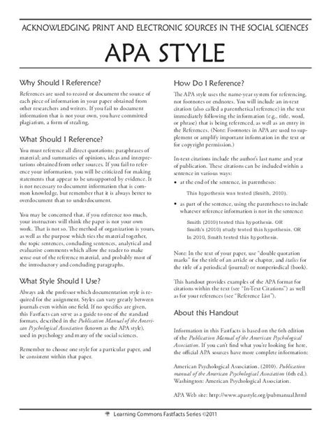 Four basic parts of apa style. 9-10 references apa format example | aikenexplorer.com