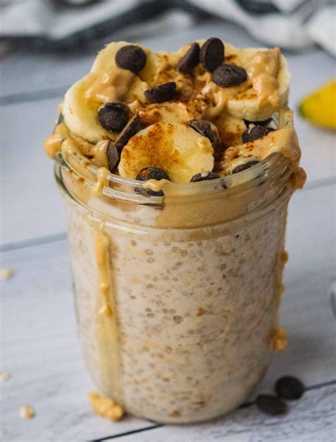 Peanut Butter Banana Overnight Oats Shuangys Kitchensink