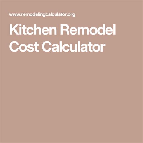 Kitchen Remodel Cost Calculator Kitchen Remodel Cost Estimator