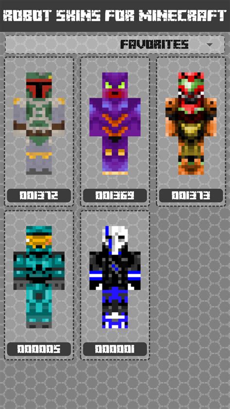 Robot Skins For Minecraft Peappstore For Android