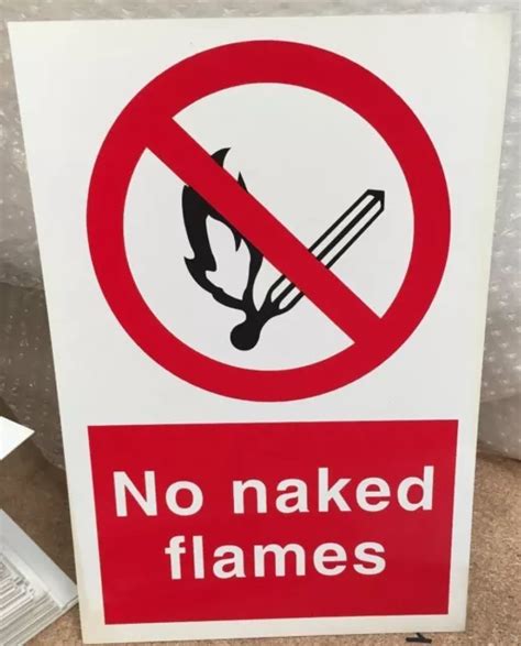 Prohibition Sign No Naked Flames X Mm Safety Signs