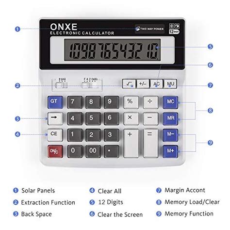 Office Products Gold Standard Function Electronics Desktop Calculators