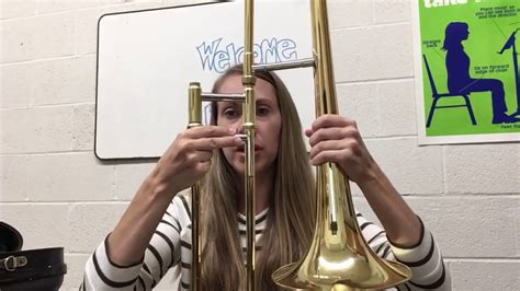 How To Set Up And Hold The Trombone Youtube