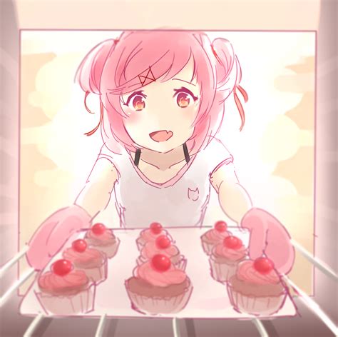 Natsuki Baking Cupcakes For You With Love~ Rddlc