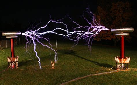 Nikola Tesla Created The Tesla Coil Which Allows Wireless Transfer Of