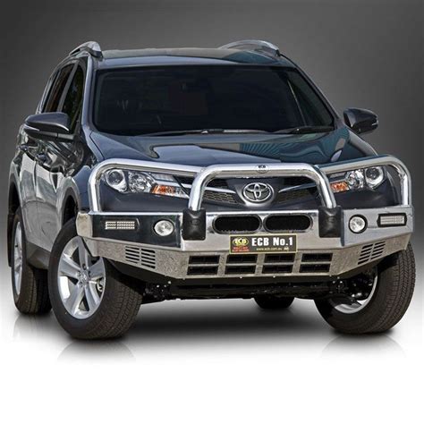 Ecb Polished Alloy Bumper Replacement Bull Bar To Suit Toyota Rav4 2