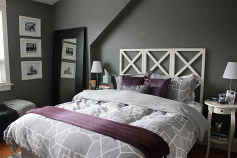 images  purple grey bedroom  pinterest rustic headboards