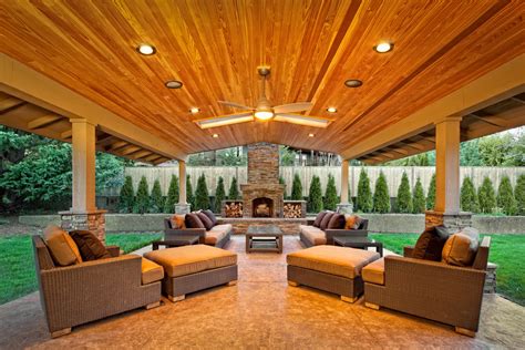 Patio Covered Amazing Porch Ceiling Ideas Garden Decors Outdoor Roof