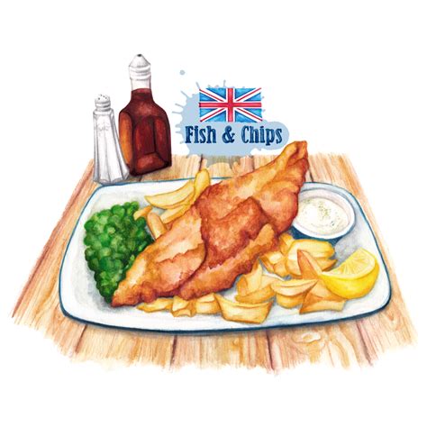 For example, during the war years, paper rations meant that fish and chips were served in cones of yesterday's newspaper. Food-illustration-British-favourite Fish-And-Chips ...
