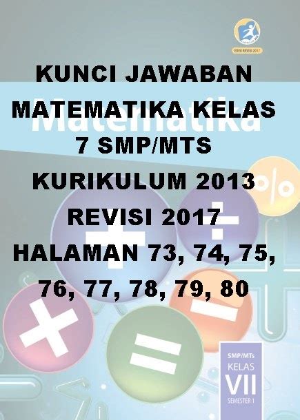 Kunci Jawaban Buku Matematika Kelas Vii Semester Kurikulum