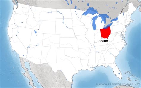 Where Is Ohio Located On The Map Tourist Map Of English