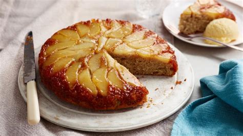 Ginger And Pear Upside Down Cake Recipe Bbc Food