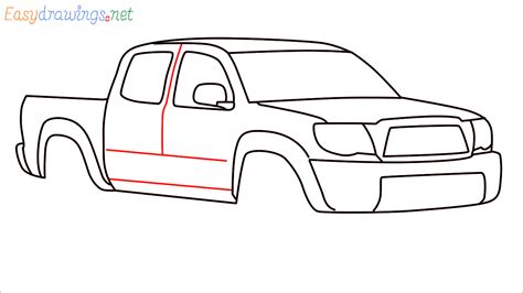 How To Draw Toyota Tacoma Step By Step 18 Easy Phase