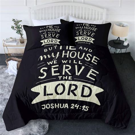 Blessliving Christian Comforter Set Biblical Background