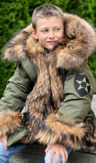 american parka with fur - kids military parka coat finnraccoon | Fur ...