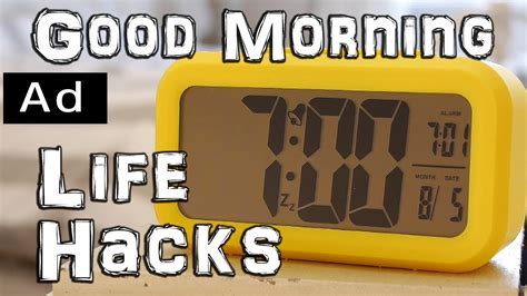 Morning Routine Life Hacks Ad Youtube